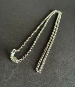 お見逃しなく✌️王道 silver925 ロール チェーン ネックレス 無骨 