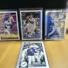 大谷翔平　topps MLB 75周年デザイン含む　4枚セット