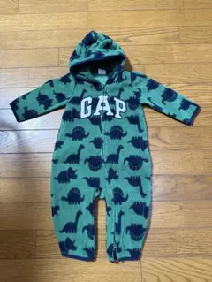 GAP 恐竜柄 フード付きロンパース 6-12ヶ月