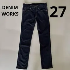 ♪美品　デニムワークス　児島ジーンズ　日本製　デニムパンツ　コジマ　紺色　27のサムネイル