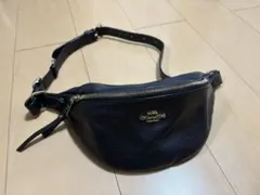Coach黒 レザー ボディバッグ・ウエストポーチ
