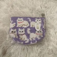 FEILER モフモフネコチャン オンライン限定バッグ パープル - メルカリ