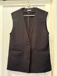 Honeys GLACIER ジレ ベスト ブラックSサイズ