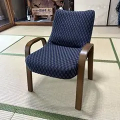 つ*く様 山善 高座椅子 スタッキングチェア ネイビーのサムネイル