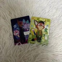 上海ディズニー　ズートピア　コレクタブルカード　ニック