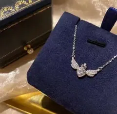 【最安値】　プチ ネックレス ミニチャーム 羽 アンティーク シルバー