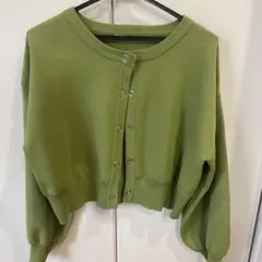 RETRO GIRL グリーン カーディガン