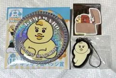 んぽちゃむ エンタメくじ ギラギラ缶バッジ きみまろ ラバーチャーム付き