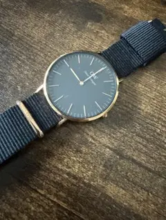 Daniel Wellington 腕時計 ネイビーxゴールド