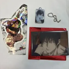 呪術廻戦 伏黒甚爾 セット 場面写スクエア缶バッジ ＆ ダイカットステッカー