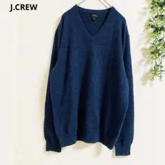 ジェイクルー　長袖ニット セーター M 紺　カシミヤ　Vネック　ゆったり　✨のサムネイル