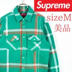 supreme シュプリーム ネルシャツ M グリーン 美品 2026年最新】SUPREME カラー：グリーン系 メンズ ネルシャツの人気