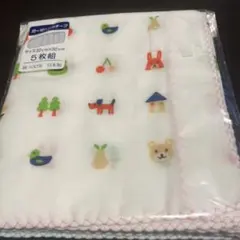 BABY ガーゼハンカチ 5枚組 日本製　西松屋