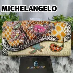 MICHELANGELO ミケランジェロ 長財布 総柄 アビステ ビジュー 中古・古着通販】MICHELANGELO (ミケランジェロ) アビステ ビジュー