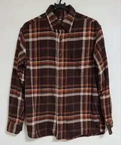 UNIQLO ブラウンチェック ネルシャツ サイズS