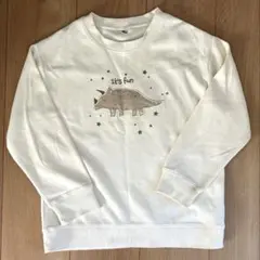 キッズ 恐竜 トレーナー 120cm トリケラトプス 子供服