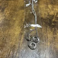 シルバー 3つのリング ペンダントネックレス