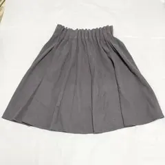 フレアスカート　フリーサイズ　グレー