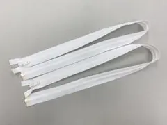 70cm ビスロンオープンファスナー ホワイト 2本セット