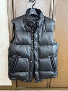 グリーンレーベルリラクシング　ダウンベスト　レザー