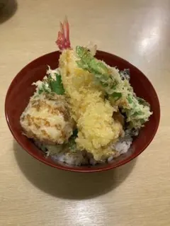 食品サンプル 実物大　天丼 ディスプレイ