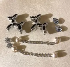 クロックス シルバー色ジビッツのみ