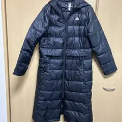 adidas 黒 ロングダウンジャケット