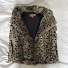 rose bud ファー　ベスト　ヒョウ柄　豹柄
