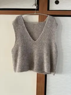 Mサイズ Vネック ニットベスト