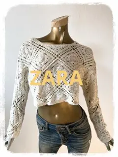 ☘️T20754☘️ZARA 薄手ニット トップス S
