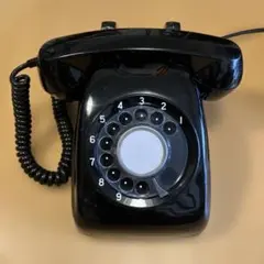 光回線対応】黒電話 601-A2 動作品 新品端子付 ダイヤル式 即使用可