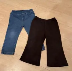 無印良品　90 長ズボン　2着