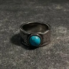 【新品】ターコイズ リング ステンレス メンズ US 9号相当 指輪 リング