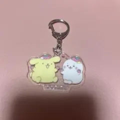 サンリオ　しろたん　ポムポムプリン　ラメ入りアクリルキーホルダーのサムネイル