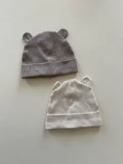 h&m ベビー　くま耳帽子　0〜3month