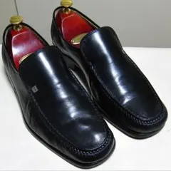 【高級✨️】BALLY バリー ヴァンプローファー US8.5 ブラック 革靴のサムネイル