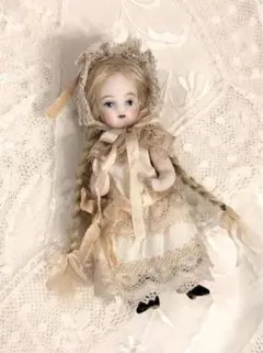 ミニョネット*ミニチュアビスクドール*9cm*ブロンドヘア* - メルカリ