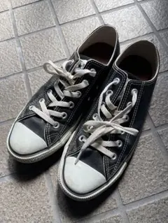 CONVERSE★オールスター レザー ブラック 26cm ローカット