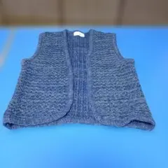 濃紺ニットベスト フリーサイズ