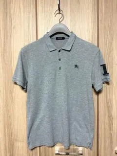 【 BURBERRY BLACK LABEL 】グレーポロシャツ　★4サイズ