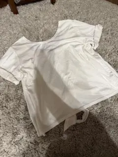 ムルーア　ホワイト バックタイデザインTシャツのサムネイル