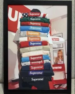 Supreme Tシャツ アート作品 フレーム付き