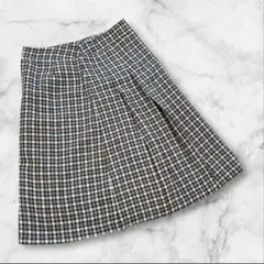 StyleRecipe 膝丈スカート　フリー　ドット　ブラック　グレー　秋冬