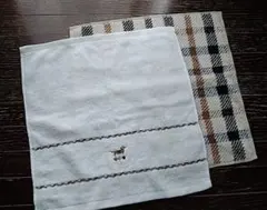 新品保管品❤DAKS　ハンドタオル2枚セット　ダックスフンド　犬