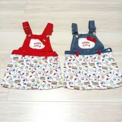 サンリオ　HALLO KITTY　 サロペット　ジャンバースカート　90cmのサムネイル