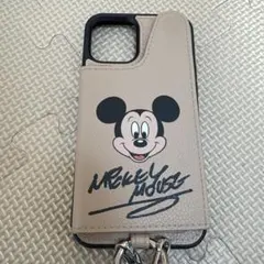 ミッキーマウス iPhoneケース ベージュ