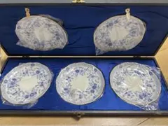 【新品未使用】NARUMI ミラノ　ステープルライン　銘々皿５枚セット