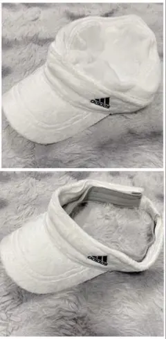 adidas キャップ バイザー 2way モコモコ　レディース　ゴルフ