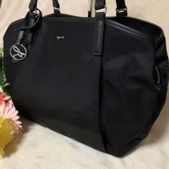 未使用✨極美品♡ アニエスベー　トートバッグ　2way 肩掛け可　黒　大容量