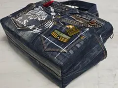 デニムリメイクトートバッグ お洒落カジュアル 男前